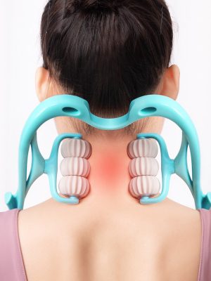 Multifunctional Manual Six-wheel Neck Massager Massage Relieve Roller Massage Tool