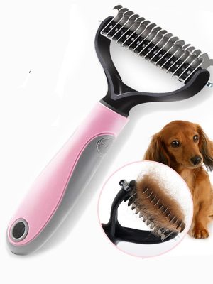 Pet Long-haired Dogknot Comb Double-sided Blade Dog
