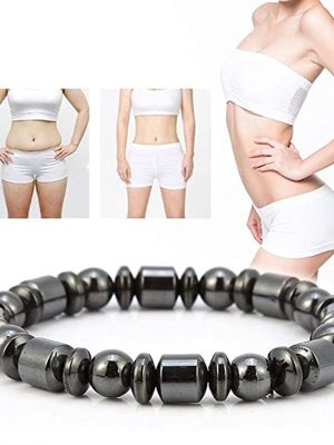 Weight Loss Magnet Bracelets For Women Men Pentagram Stone Magnetic Therapy Bracelets Pain Relief Slimming Health Jewelry