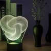 Twist Abstract LED 3D Night Light Touch Colorful Acrylic 3D Table Lamp Decoration Lighting Baby Sleeping Mood Lamp Best Gift