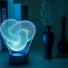 Twist Abstract LED 3D Night Light Touch Colorful Acrylic 3D Table Lamp Decoration Lighting Baby Sleeping Mood Lamp Best Gift