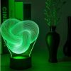 Twist Abstract LED 3D Night Light Touch Colorful Acrylic 3D Table Lamp Decoration Lighting Baby Sleeping Mood Lamp Best Gift