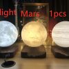 Magnetic Levitation Table Lamp Moon Light 3D Printing Planet Night Light