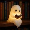 Cute LED Ghost Night Light Children's Nightlight Gift Bedside Sleep Lamp Halloween Decorations Lovely Ghost Lamp Warm Light