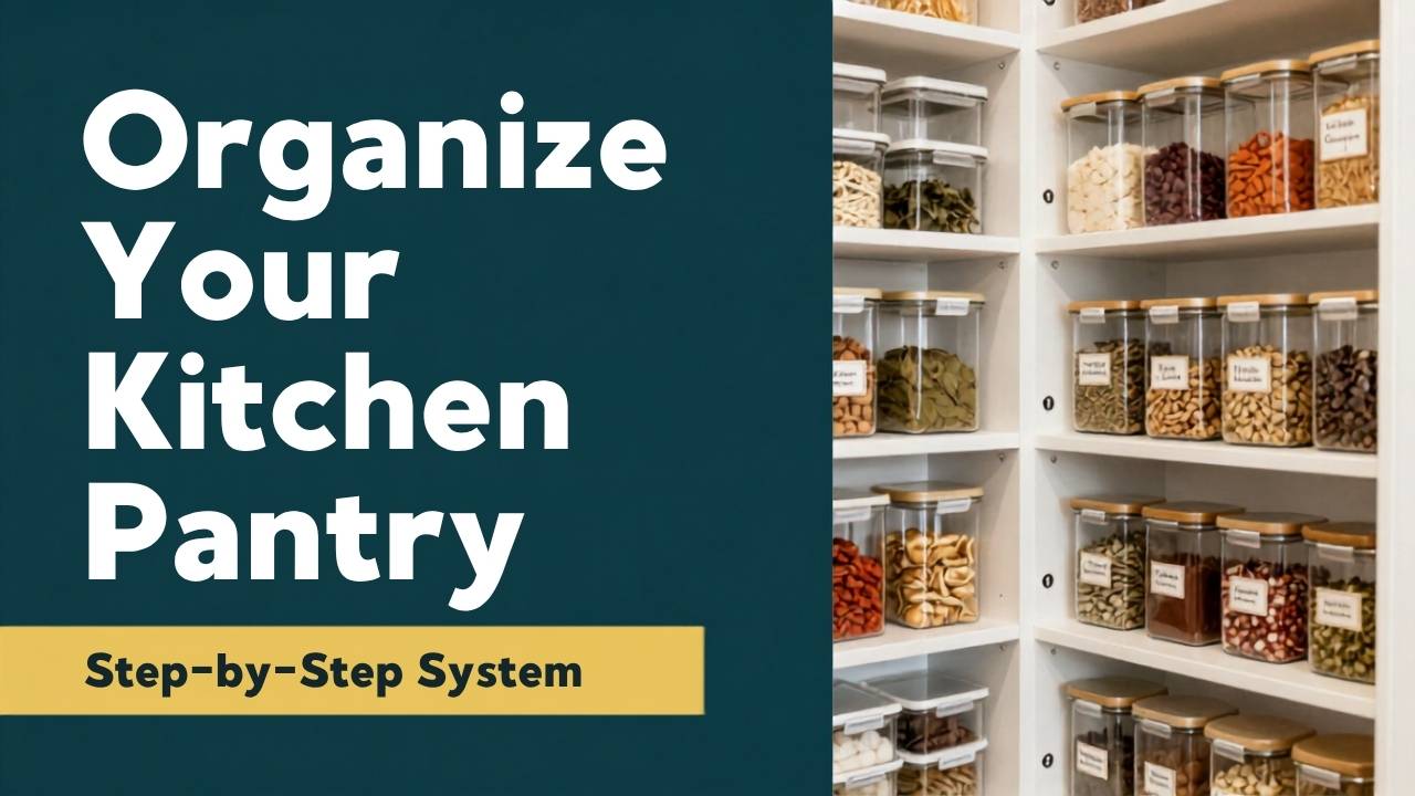 Organize a Small Kitchen Pantry