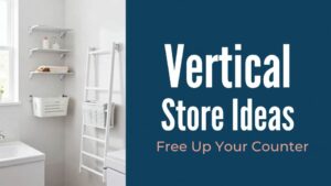 vertical storage ideas small bathroom