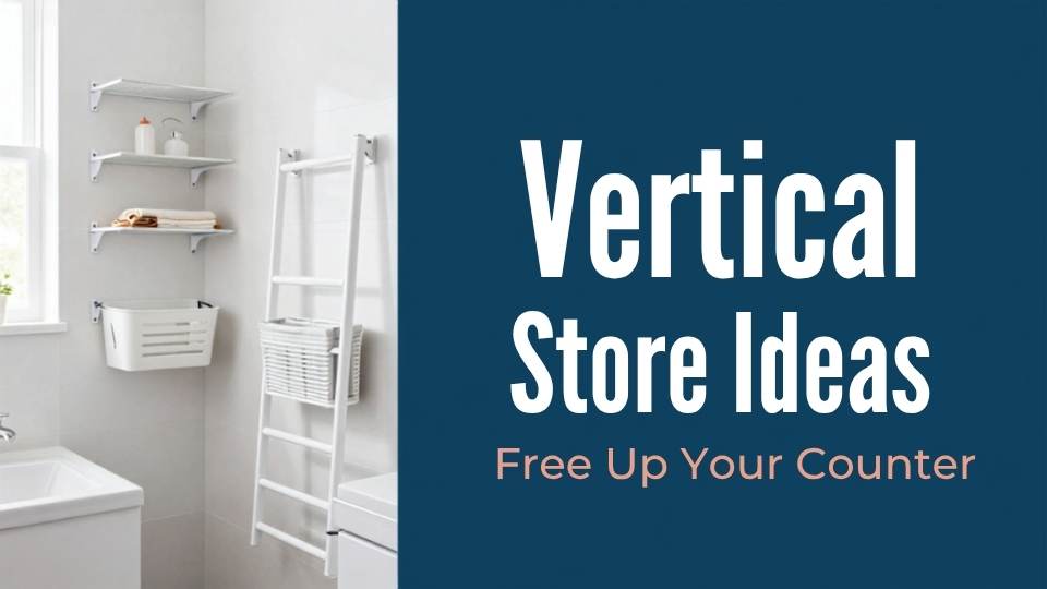vertical storage ideas small bathroom
